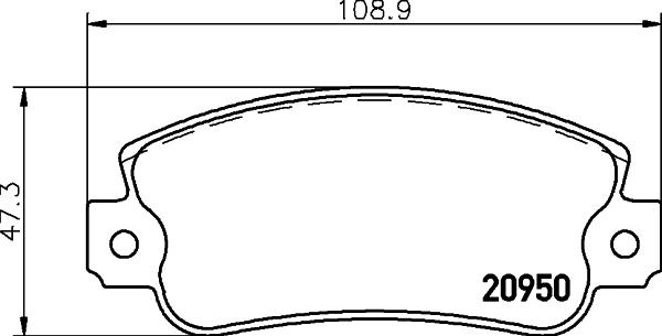 HELLA 8DB 355 018-991 - Bremžu uzliku kompl., Disku bremzes adetalas.lv