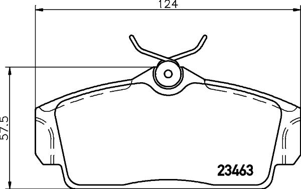 HELLA 8DB 355 018-441 - Bremžu uzliku kompl., Disku bremzes adetalas.lv