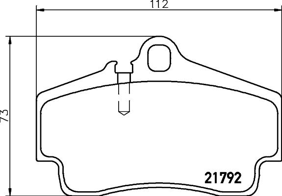 HELLA 8DB 355 018-481 - Bremžu uzliku kompl., Disku bremzes adetalas.lv