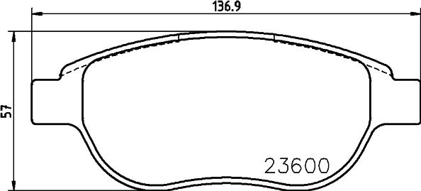 HELLA 8DB 355 018-871 - Bremžu uzliku kompl., Disku bremzes adetalas.lv