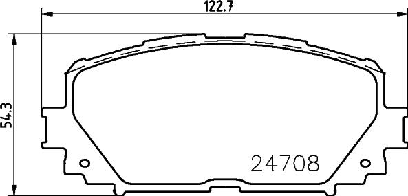 HELLA 8DB 355 013-901 - Bremžu uzliku kompl., Disku bremzes adetalas.lv