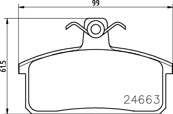 HELLA 8DB 355 013-451 - Bremžu uzliku kompl., Disku bremzes adetalas.lv