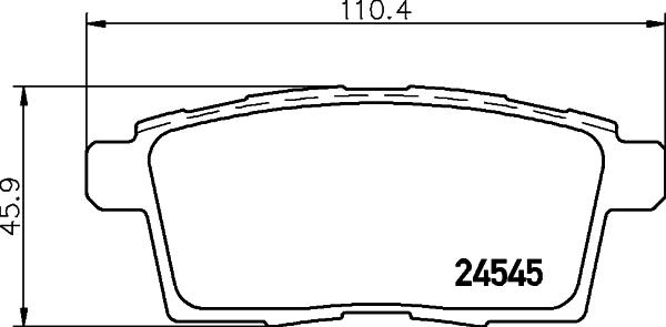 HELLA 8DB 355 013-261 - Bremžu uzliku kompl., Disku bremzes adetalas.lv