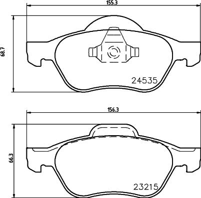 HELLA 8DB 355 013-271 - Bremžu uzliku kompl., Disku bremzes adetalas.lv