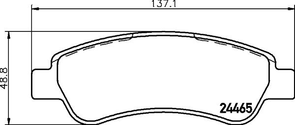 HELLA 8DB 355 012-911 - Bremžu uzliku kompl., Disku bremzes adetalas.lv