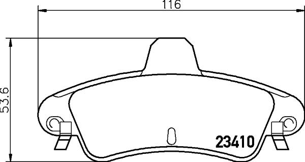 HELLA 8DB 355 012-191 - Bremžu uzliku kompl., Disku bremzes adetalas.lv