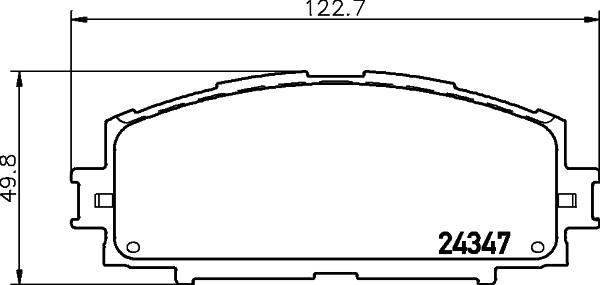 HELLA 8DB 355 012-361 - Bremžu uzliku kompl., Disku bremzes adetalas.lv