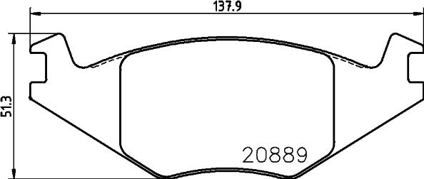 HELLA 8DB 355 017-491 - Bremžu uzliku kompl., Disku bremzes adetalas.lv