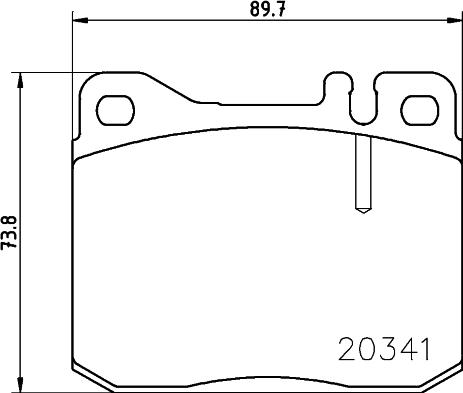 HELLA 8DB 355 017-431 - Bremžu uzliku kompl., Disku bremzes adetalas.lv