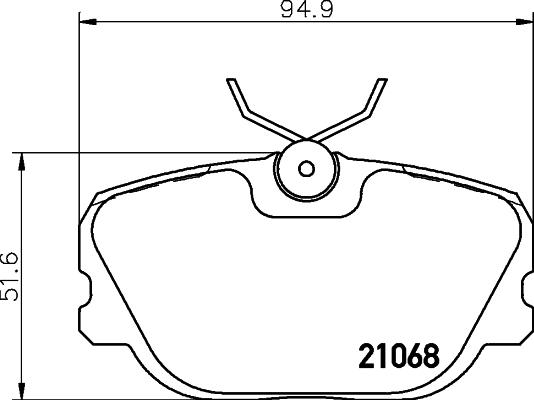 HELLA 8DB 355 017-761 - Bremžu uzliku kompl., Disku bremzes adetalas.lv