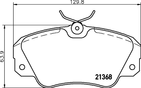 HELLA 8DB 355 017-771 - Bremžu uzliku kompl., Disku bremzes adetalas.lv