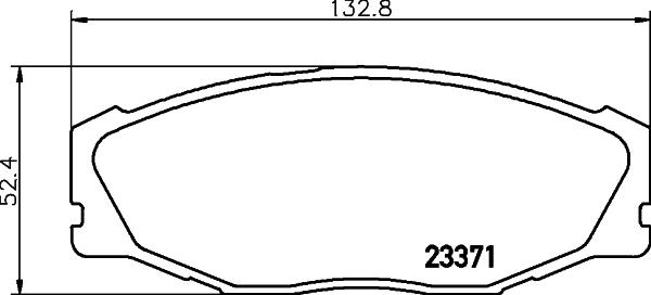 HELLA 8DB 355 039-601 - Bremžu uzliku kompl., Disku bremzes adetalas.lv