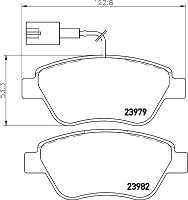 HELLA 8DB 355 039-341 - Bremžu uzliku kompl., Disku bremzes adetalas.lv