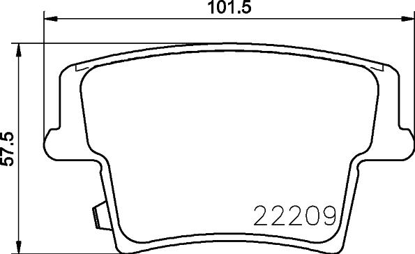 HELLA 8DB 355 039-291 - Bremžu uzliku kompl., Disku bremzes adetalas.lv