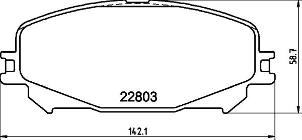 HELLA 8DB 355 039-201 - Bremžu uzliku kompl., Disku bremzes adetalas.lv