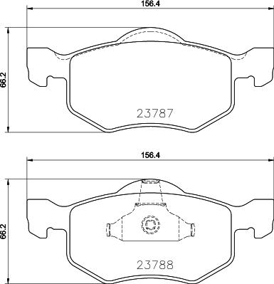 HELLA 8DB 355 039-271 - Bremžu uzliku kompl., Disku bremzes adetalas.lv