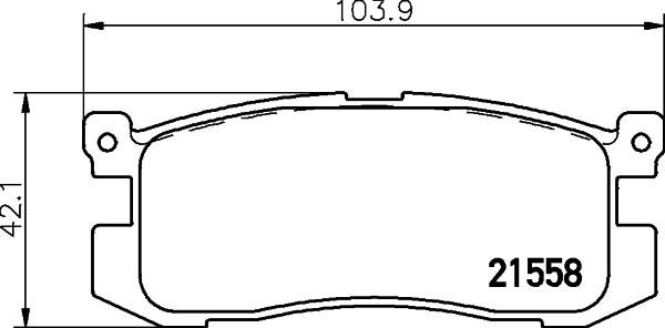 HELLA 8DB 355 036-991 - Bremžu uzliku kompl., Disku bremzes adetalas.lv