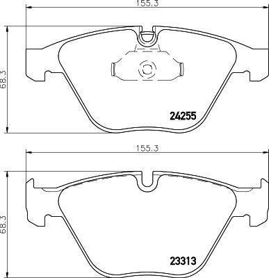 HELLA 8DB 355 031-061 - Bremžu uzliku kompl., Disku bremzes adetalas.lv