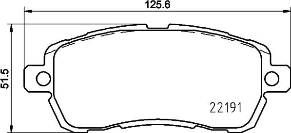 HELLA 8DB 355 031-721 - Bremžu uzliku kompl., Disku bremzes adetalas.lv