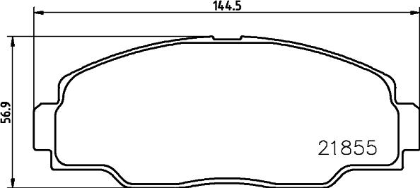 HELLA 8DB 355 032-381 - Bremžu uzliku kompl., Disku bremzes adetalas.lv