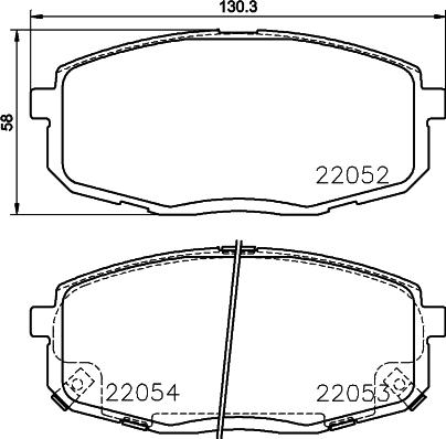 HELLA 8DB 355 037-431 - Bremžu uzliku kompl., Disku bremzes adetalas.lv