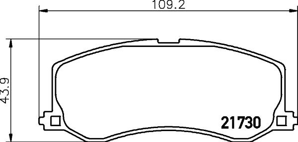 HELLA 8DB 355 029-471 - Bremžu uzliku kompl., Disku bremzes adetalas.lv