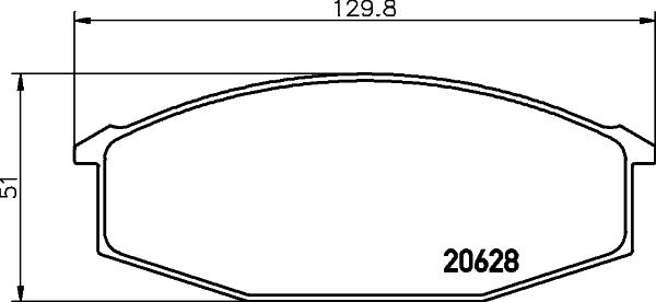 HELLA 8DB 355 029-811 - Bremžu uzliku kompl., Disku bremzes adetalas.lv