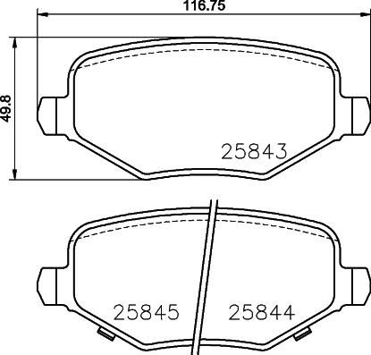 HELLA 8DB 355 024-811 - Bremžu uzliku kompl., Disku bremzes adetalas.lv