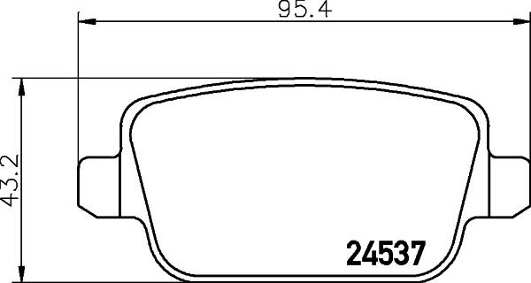 HELLA 8DB 355 025-351 - Bremžu uzliku kompl., Disku bremzes adetalas.lv