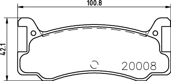 HELLA 8DB 355 026-721 - Bremžu uzliku kompl., Disku bremzes adetalas.lv