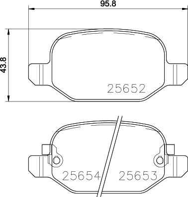 HELLA 8DB 355 020-761 - Bremžu uzliku kompl., Disku bremzes adetalas.lv