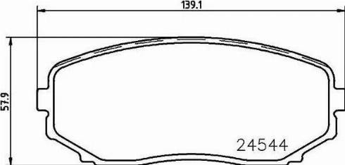 HELLA 8DB 355 013-251 - Bremžu uzliku kompl., Disku bremzes adetalas.lv