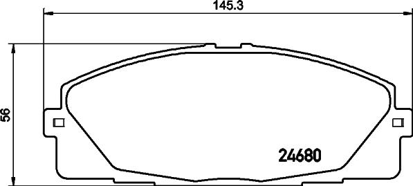 HELLA 8DB 355 028-701 - Bremžu uzliku kompl., Disku bremzes adetalas.lv