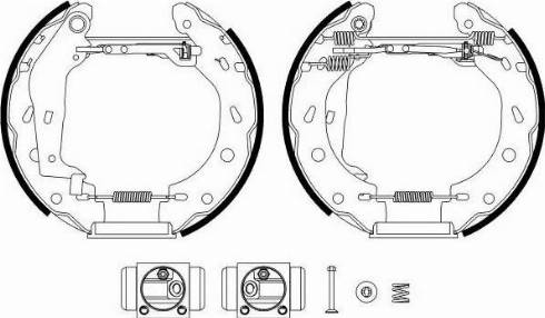 HELLA 8DB 355 022-961 - Bremžu loku komplekts adetalas.lv