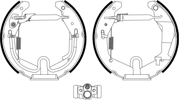 HELLA 8DB 355 022-981 - Bremžu loku komplekts adetalas.lv