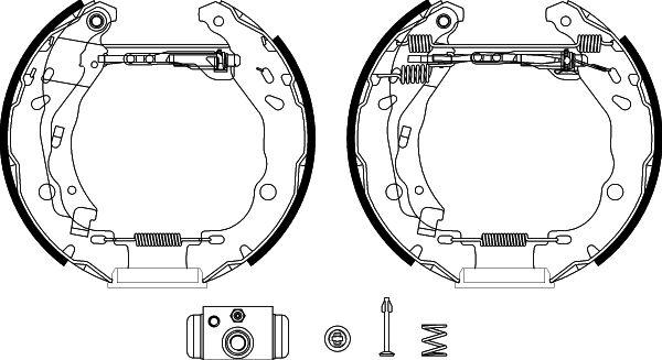 HELLA 8DB 355 022-521 - Bremžu loku komplekts adetalas.lv