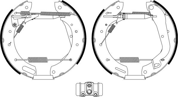 HELLA 8DB 355 022-651 - Bremžu loku komplekts adetalas.lv