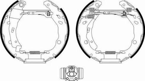 HELLA 8DB 355 022-601 - Bremžu loku komplekts adetalas.lv