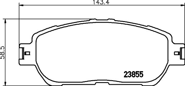 HELLA 8DB 355 027-981 - Bremžu uzliku kompl., Disku bremzes adetalas.lv