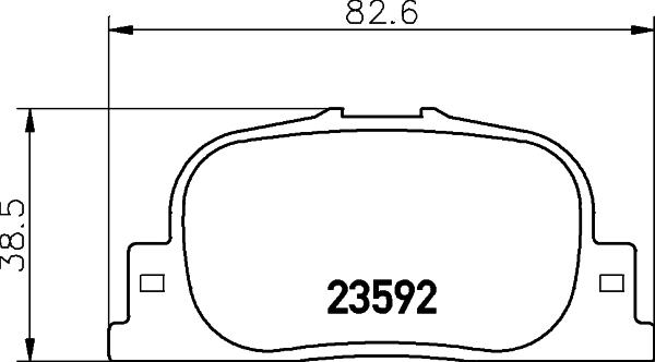 HELLA 8DB 355 027-731 - Bremžu uzliku kompl., Disku bremzes adetalas.lv