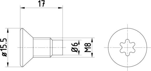 HELLA 8DZ 355 209-041 - Skrūve, Bremžu disks adetalas.lv