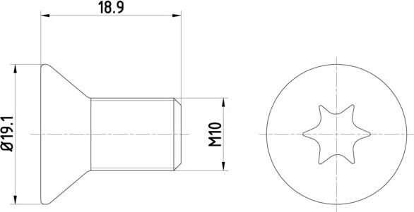 HELLA 8DZ 355 209-101 - Skrūve, Bremžu disks adetalas.lv