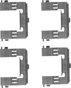 HELLA 8DZ 355 204-571 - Piederumu komplekts, Disku bremžu uzlikas adetalas.lv