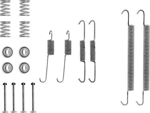 HELLA 8DZ 355 200-441 - Piederumu komplekts, Bremžu loki adetalas.lv