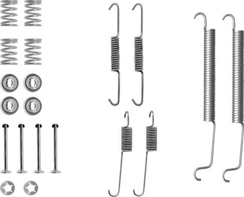 HELLA 8DZ 355 200-431 - Piederumu komplekts, Bremžu loki adetalas.lv