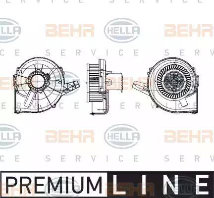 HELLA 8EW 009 157-131 - Salona ventilators adetalas.lv