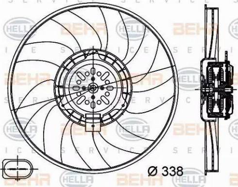 HELLA 8EW 351 044-361 - Ventilators, Motora dzesēšanas sistēma adetalas.lv