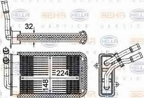 HELLA 8FH 351 002-141 - Siltummainis, Salona apsilde adetalas.lv