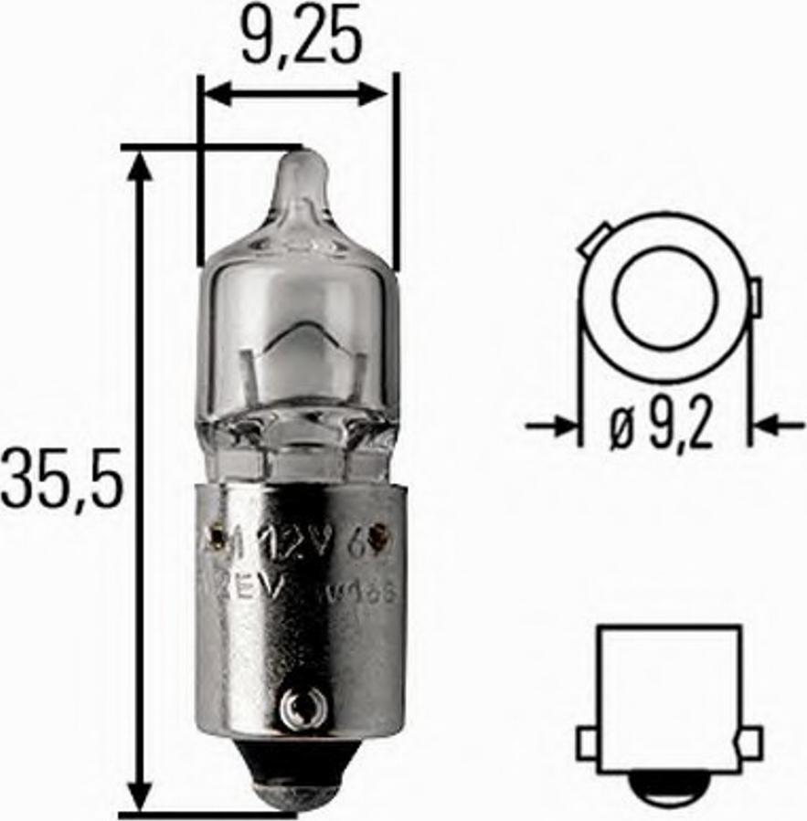 HELLA 8GH 007 643-171 - Kvēlspuldze, Pagriezienu signāla lukturis adetalas.lv