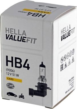 HELLA 8GH 242 632-201 - Kvēlspuldze, Tālās gaismas lukturis adetalas.lv